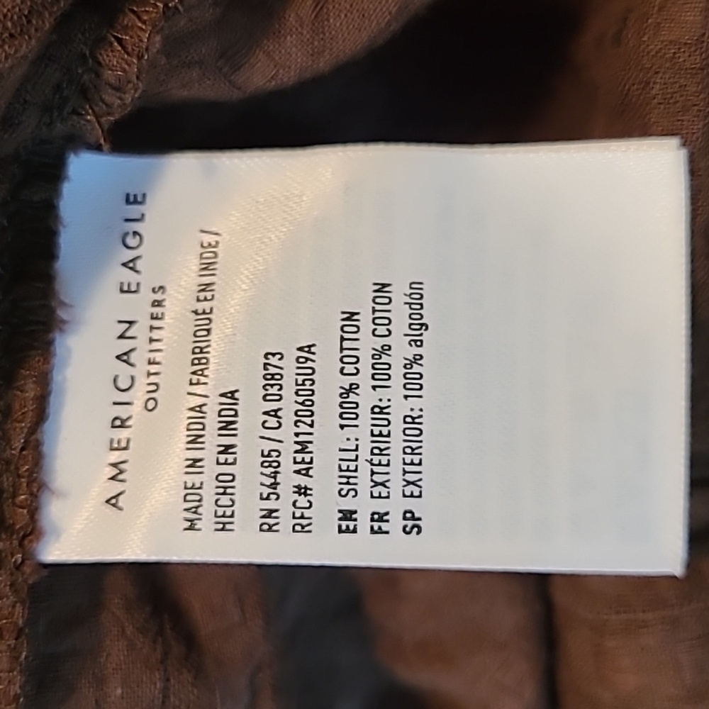 American Eagle Outfitters Brown Blouse M - Picture 13 of 15